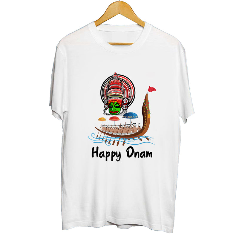 1st Happy Onam Printed Men T-Shirt