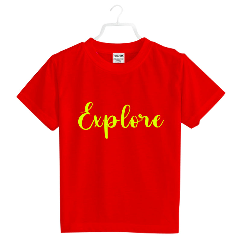 Explore printed Girl Half Sleeves T-Shirt