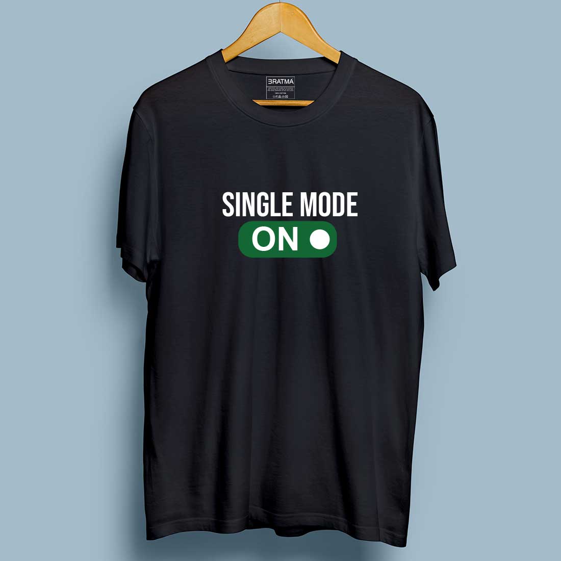 Single Mode On Black Men T-Shirt
