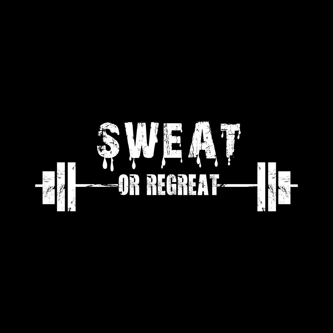 Sweat Or Regret Black Men T-Shirt