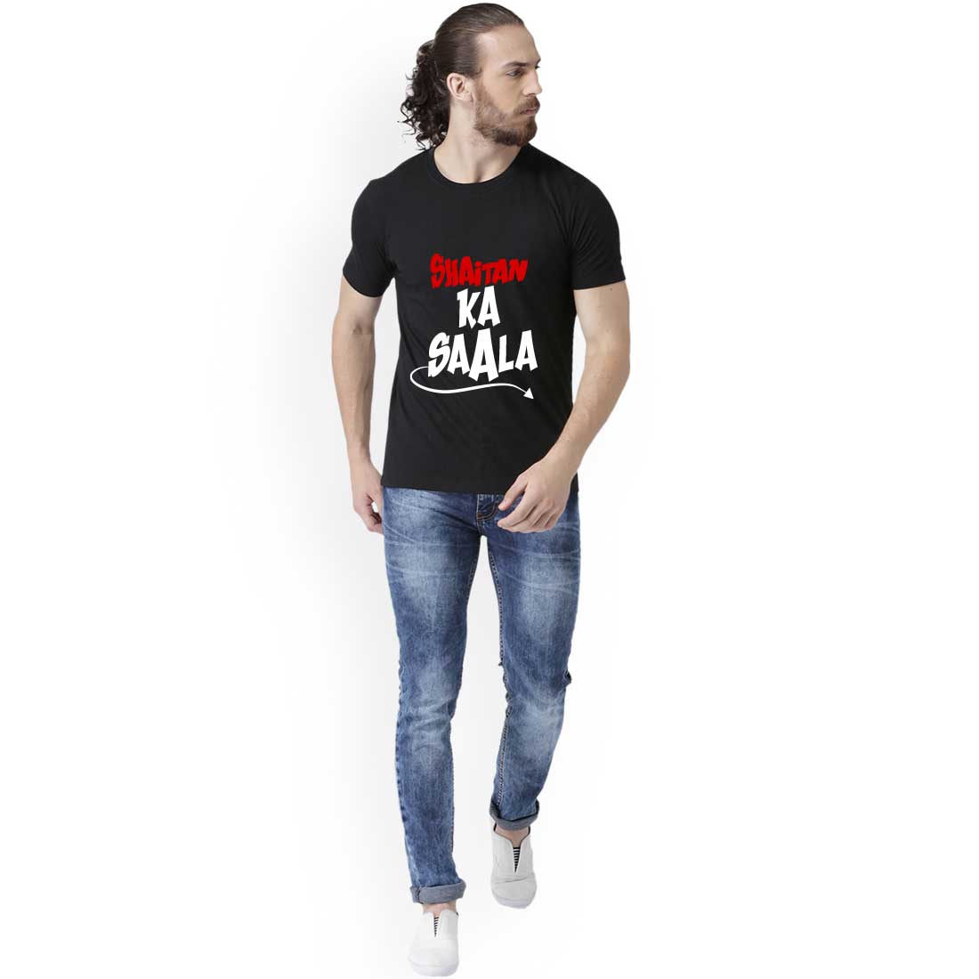 Shaitan Ka Saala Black Men T-Shirt