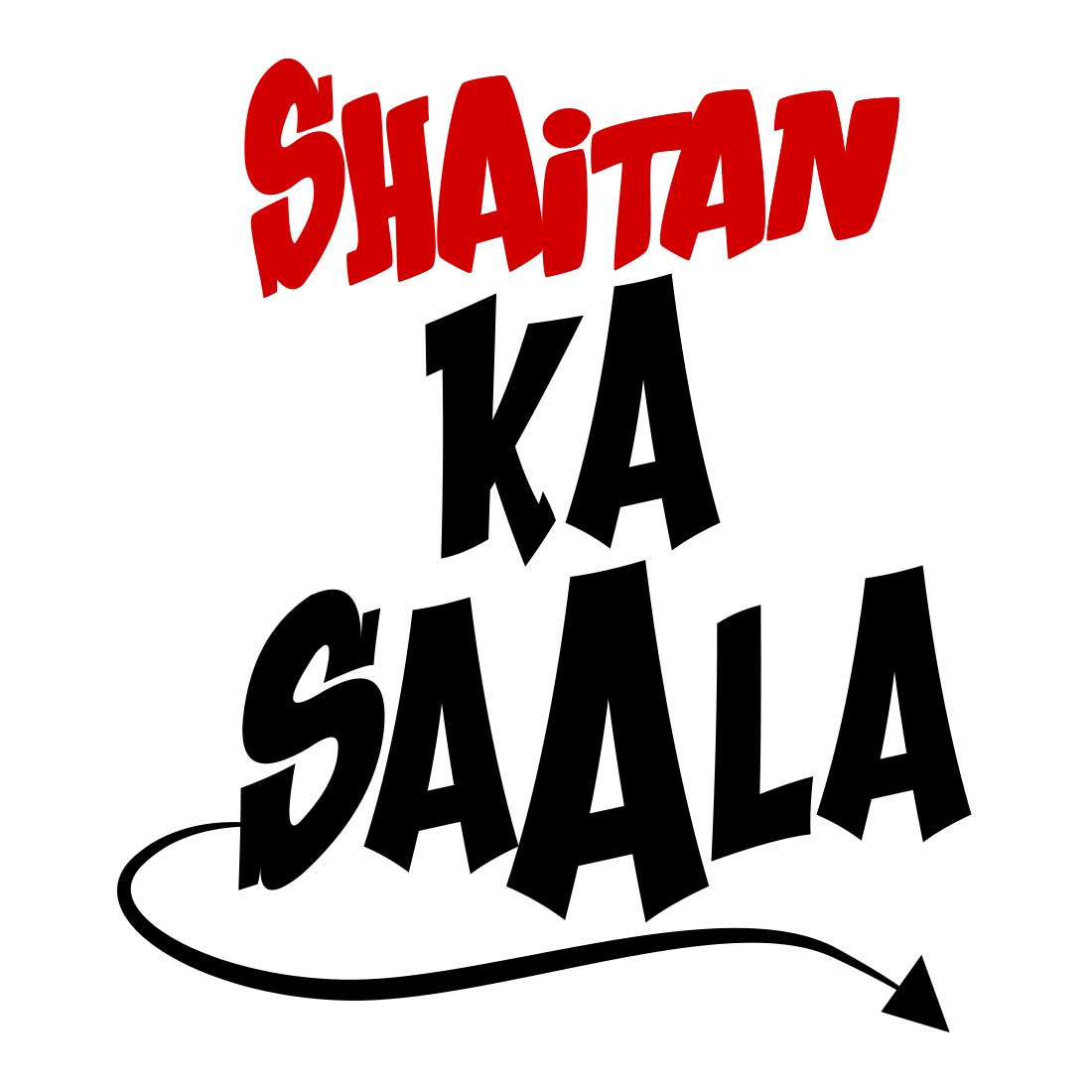 Shaitan Ka Saala White Men T-Shirt