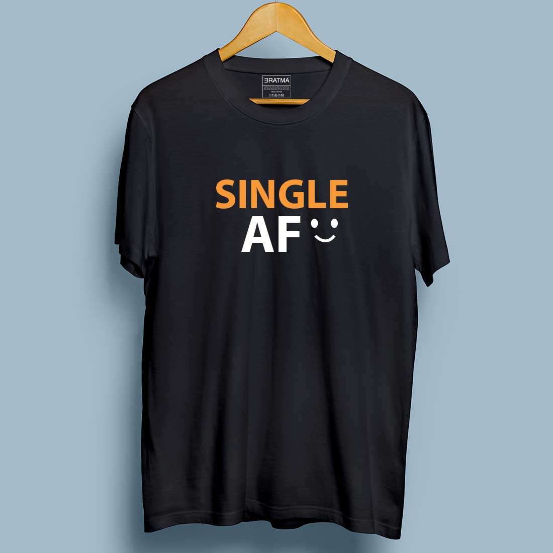 Single AF Black Men T-Shirt