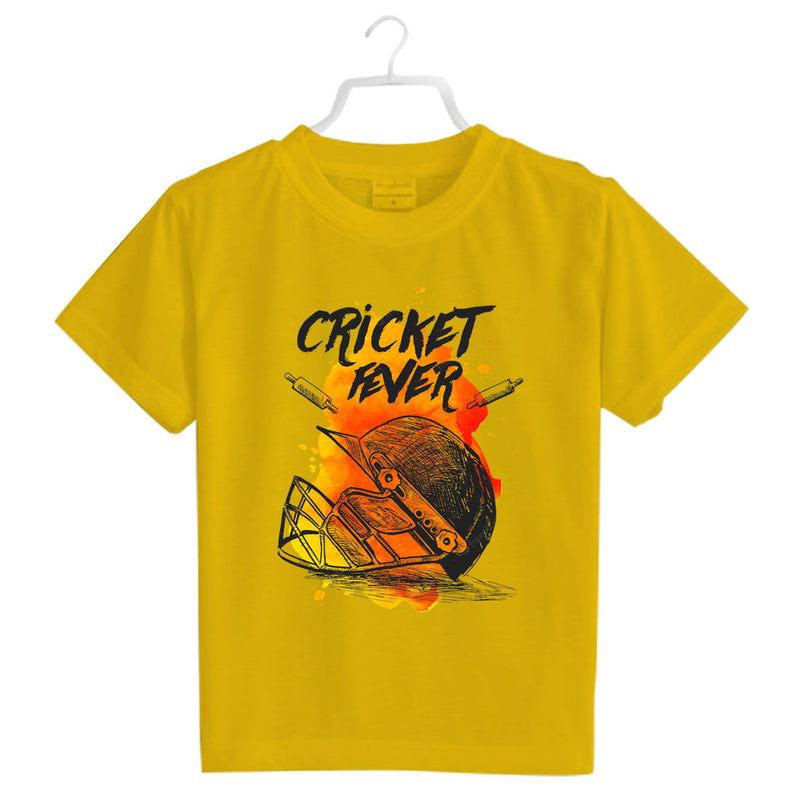 Cricket Fever Printed Boys T-Shirt