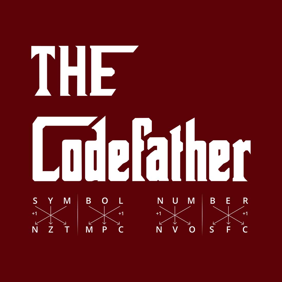The Code Father Men Maroon T Shirt
