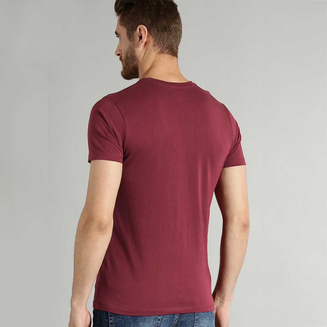 The Code Father Men Maroon T Shirt