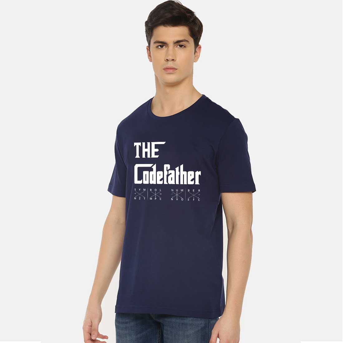 The Code Father Men Navy T Shirt