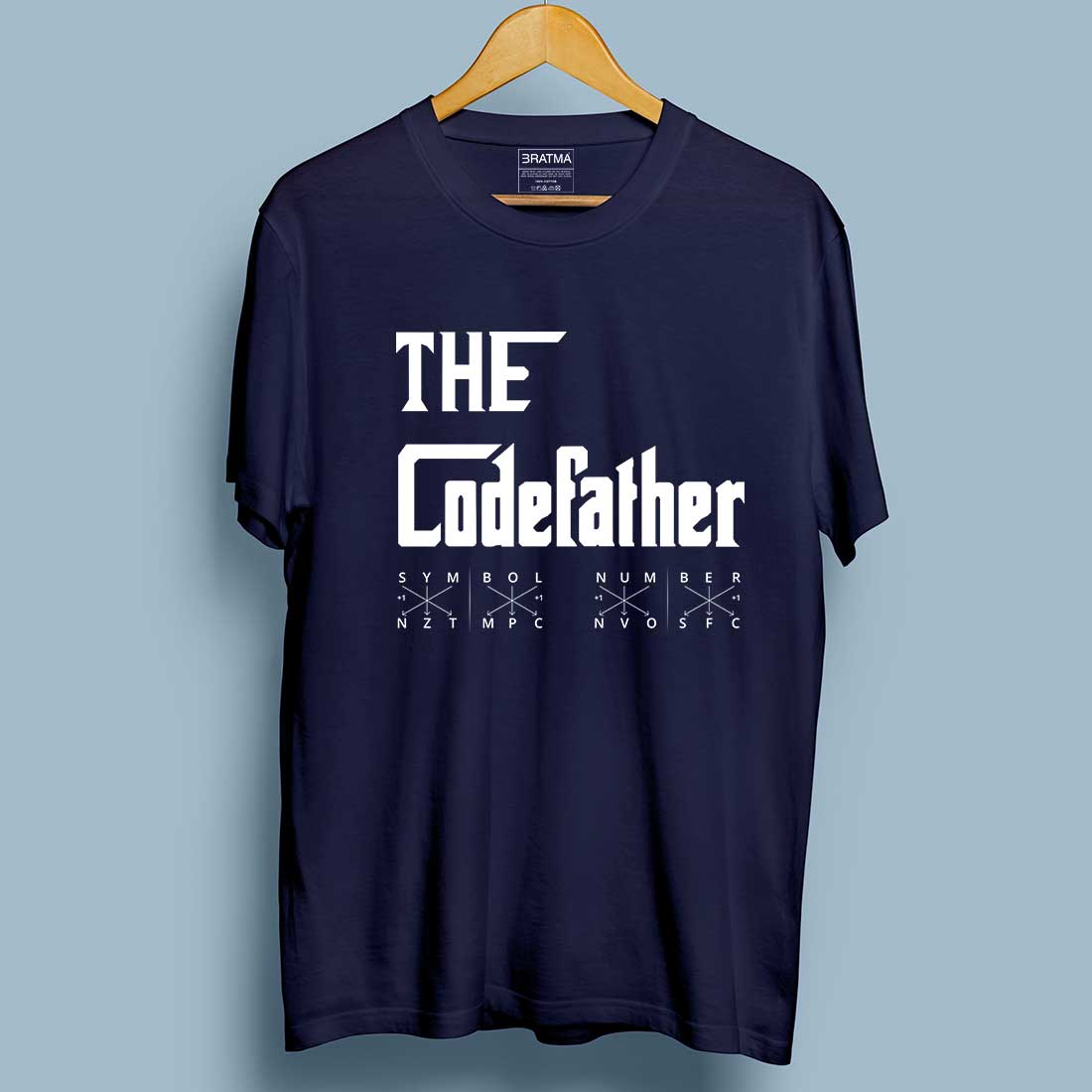 The Code Father Men Navy T Shirt