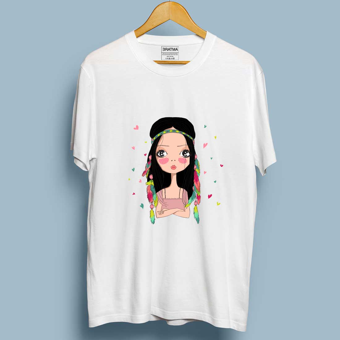 Tribal Girl White Women T-Shirt