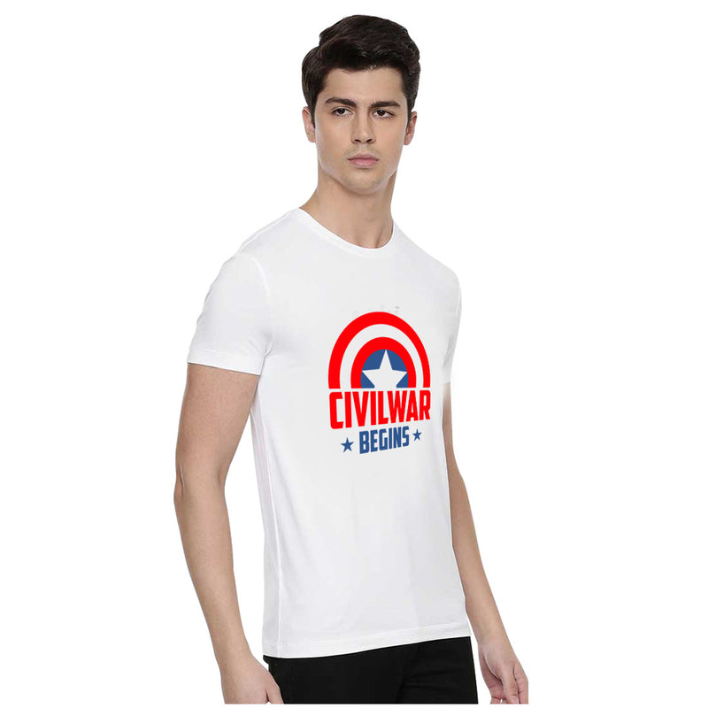 Civil War Printed Men T-Shirt