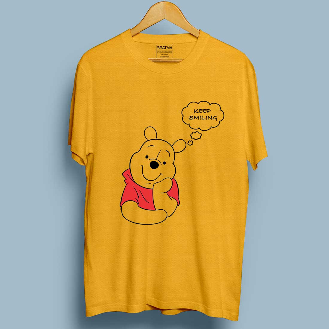 Winni Poo Women Mustard T Shirt