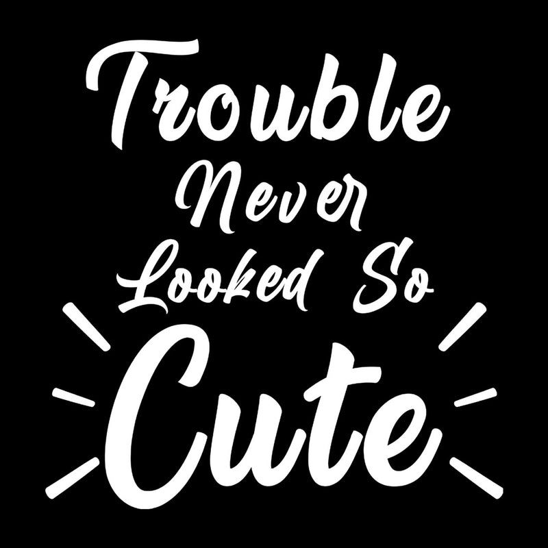 Trouble Never Looked So Cute Printed Boys T-Shirt