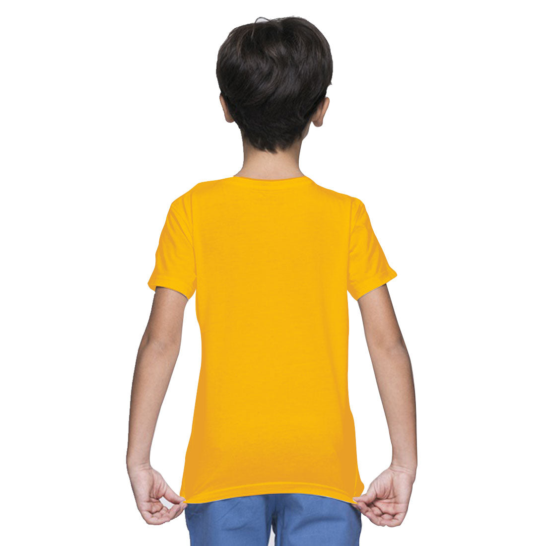 Custom Design T-Shirts for kids in kolkata #Color_Mustard