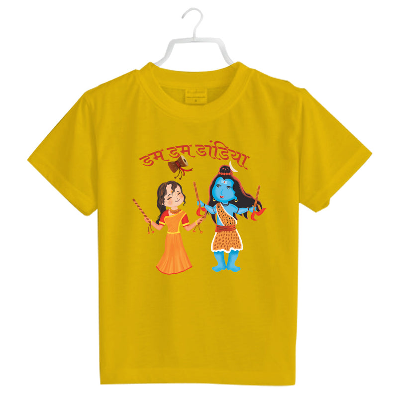 Bratma Dandiya night Boys Round Neck T-Shirt