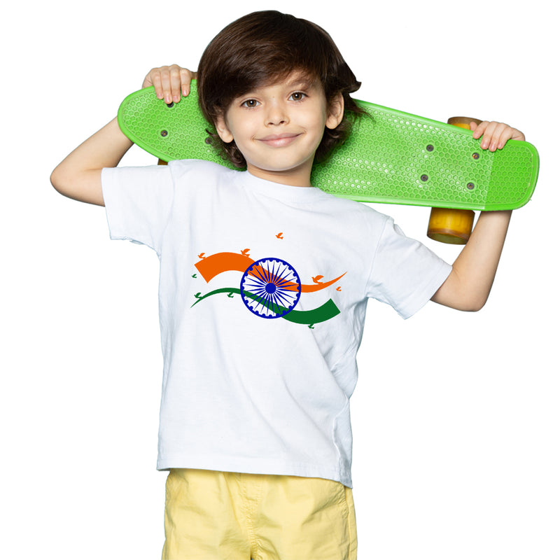 Indian Flag Printed Boys T-Shirt