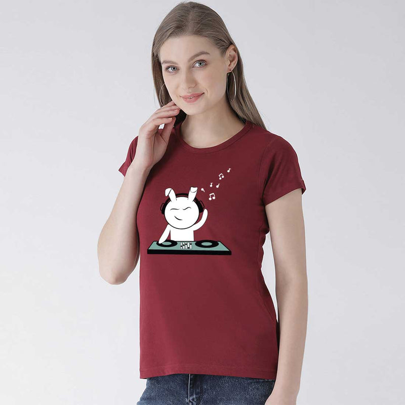 Dj Bunny Women T-Shirt.