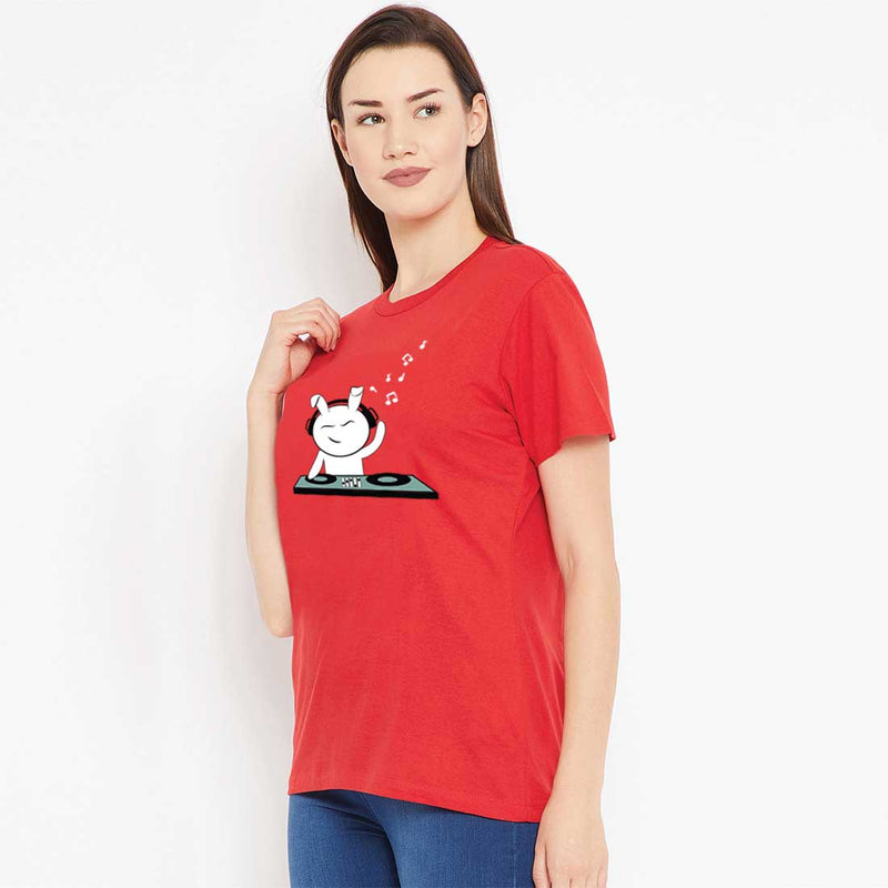 Dj Bunny Women T-Shirt.