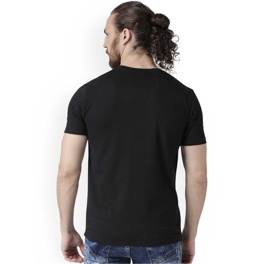 Hridoy Er Rong Black Men T-Shirt