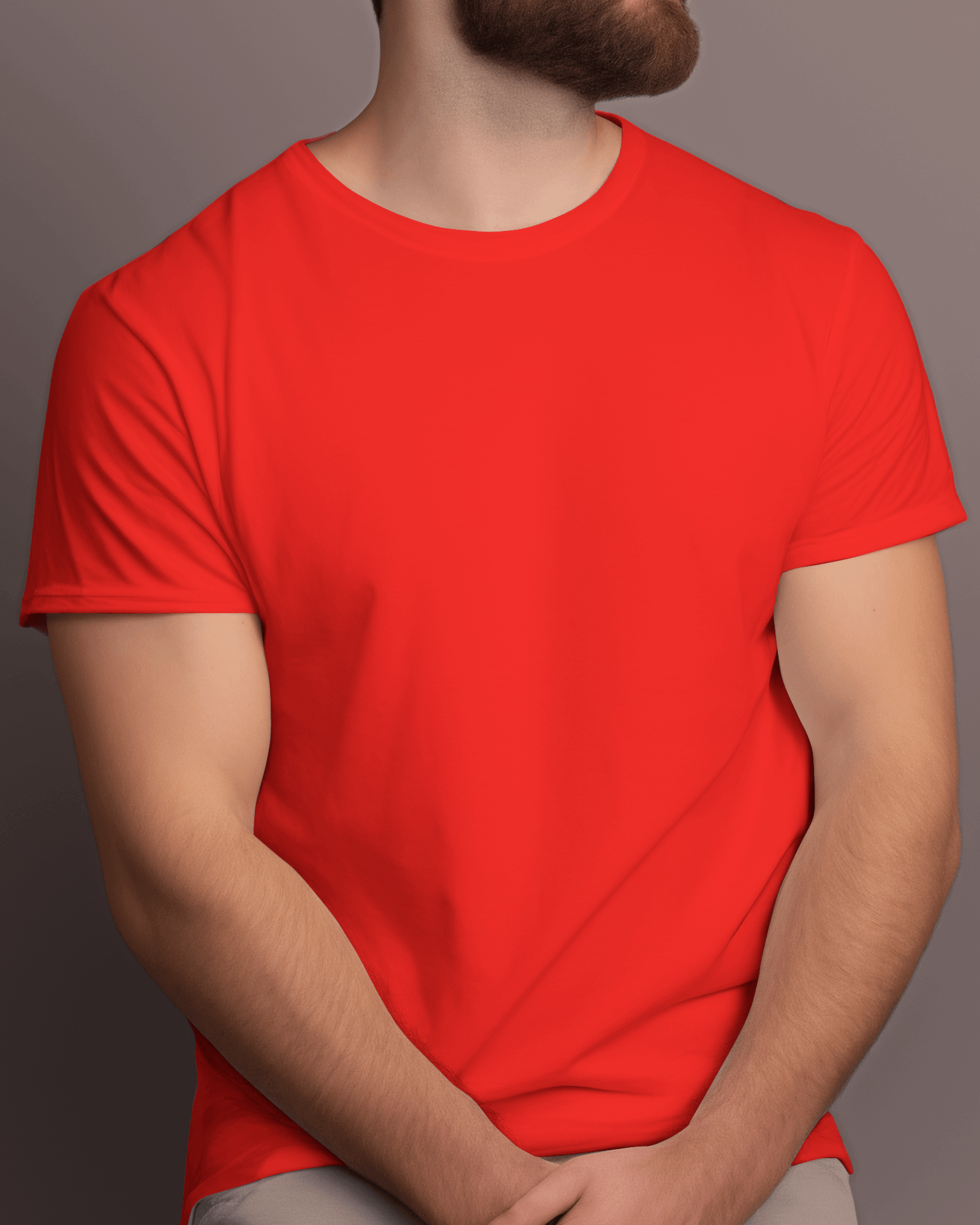 half sleeve t shirt red