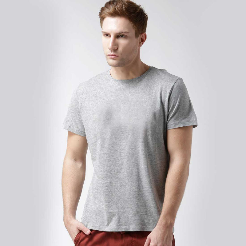 Men Half Sleeve Plain T-Shirt