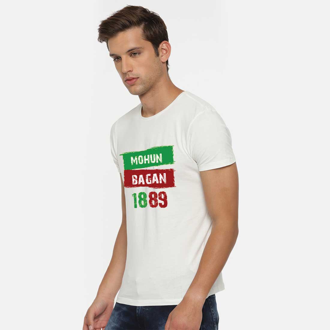 Mohun Bagan 1889 White Men T-Shirt