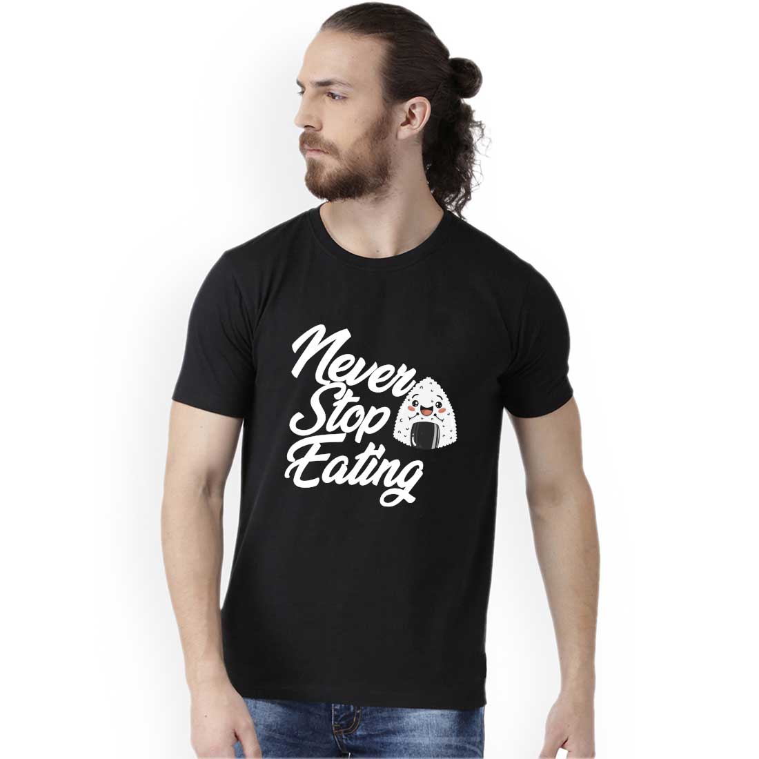 Never Stop Eating Black Men T-Shirt