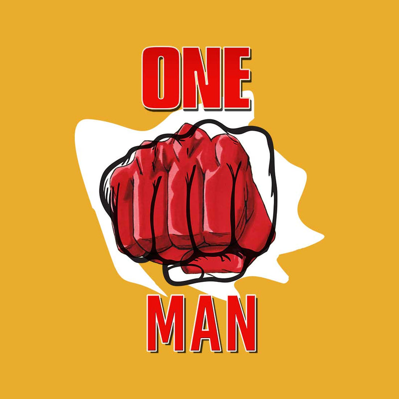 One Punch Man Men Mustard T Shirt