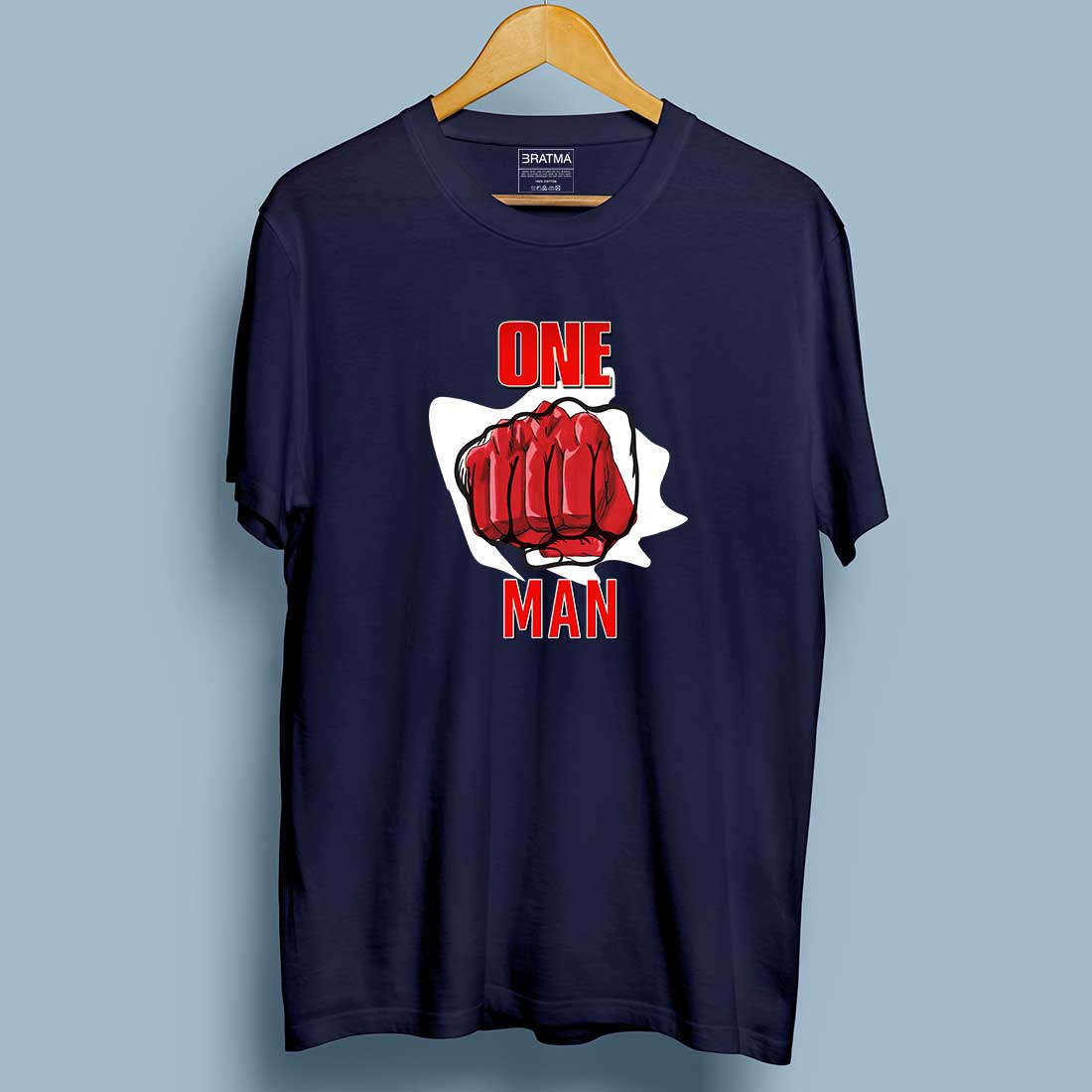 One Punch Man Men Navy T Shirt