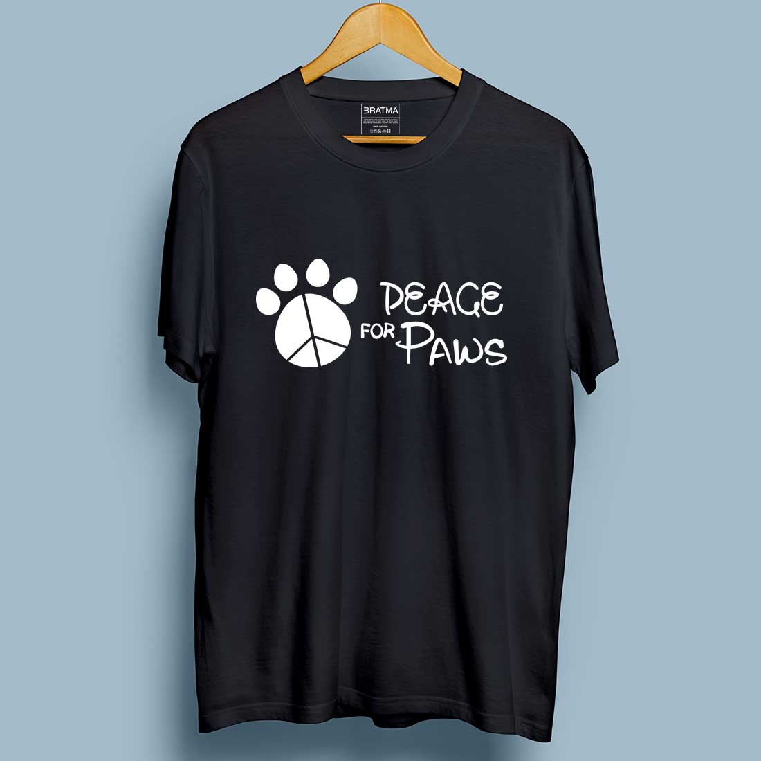 Peace For Paws Black Women T-Shirt