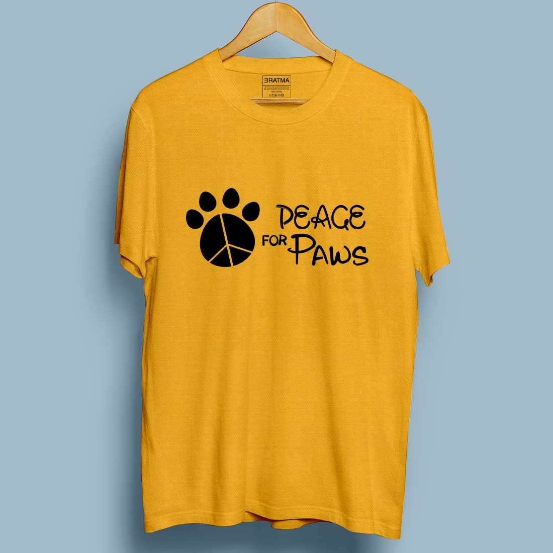 Peace For Paws Mustard Women T-Shirt