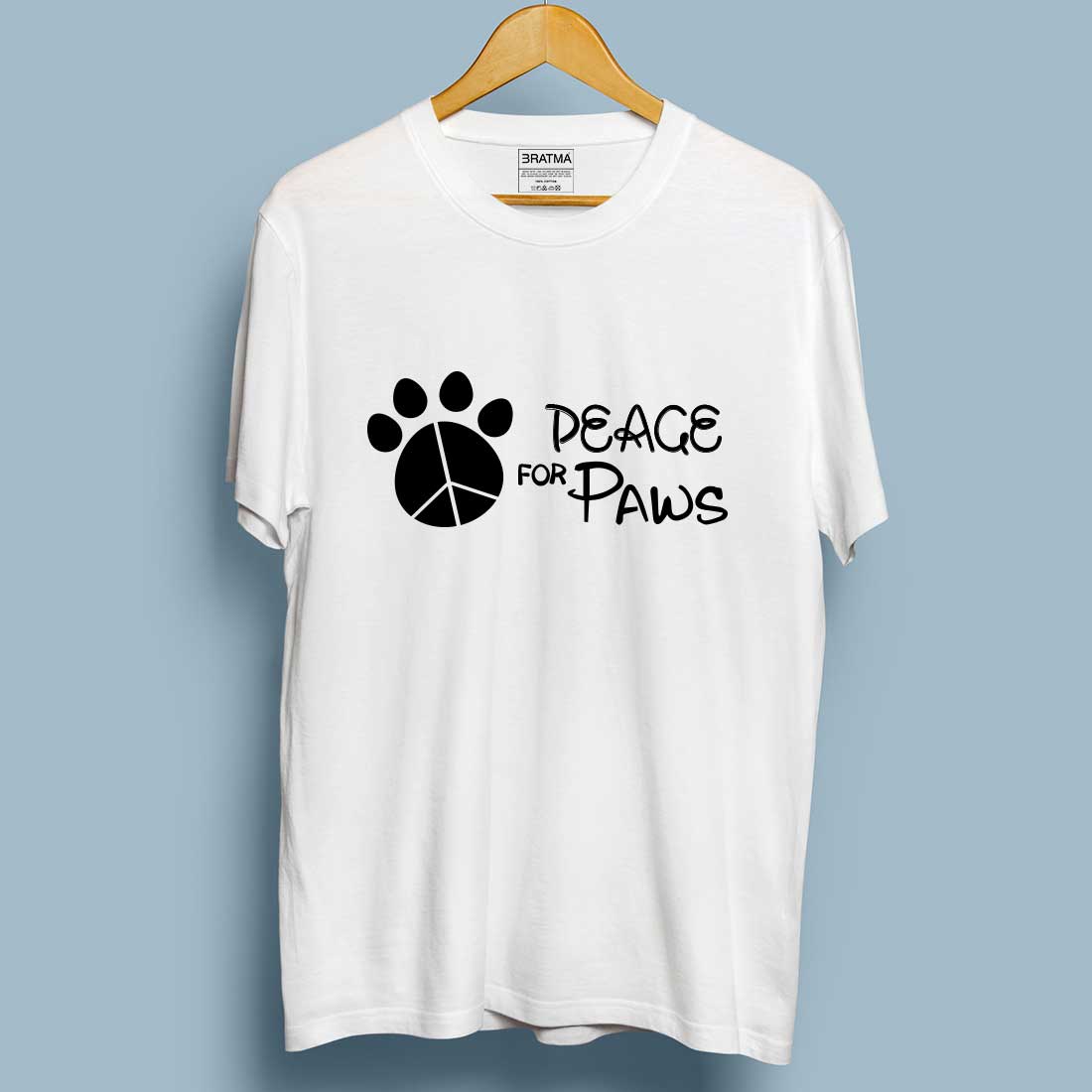 Peace For Paws White Women T-Shirt