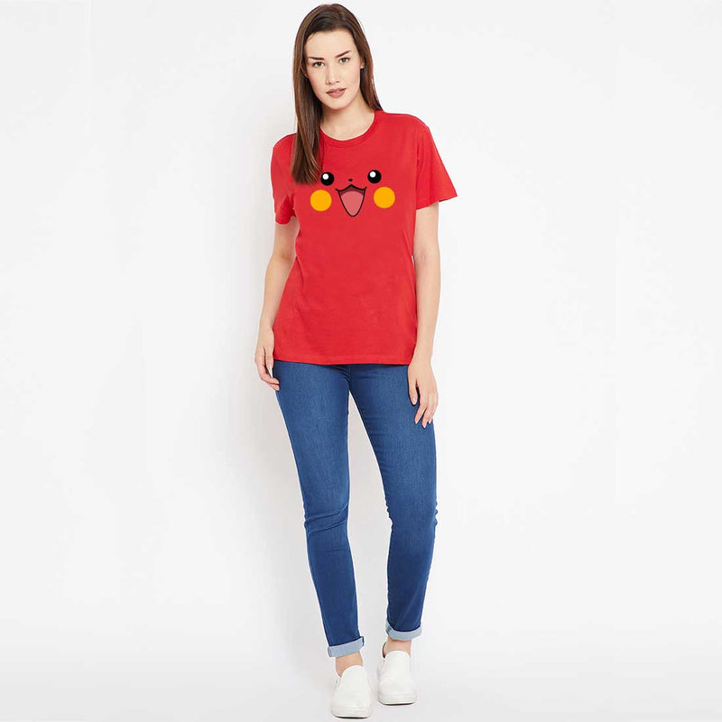 Pikachu Red Women T-Shirt