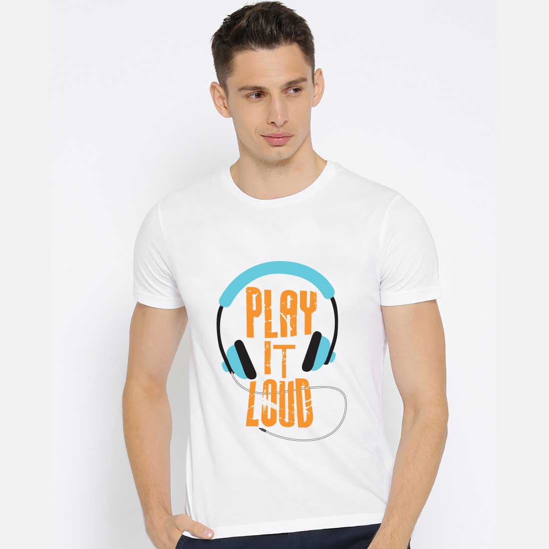 Play It loud White Men T-Shirt