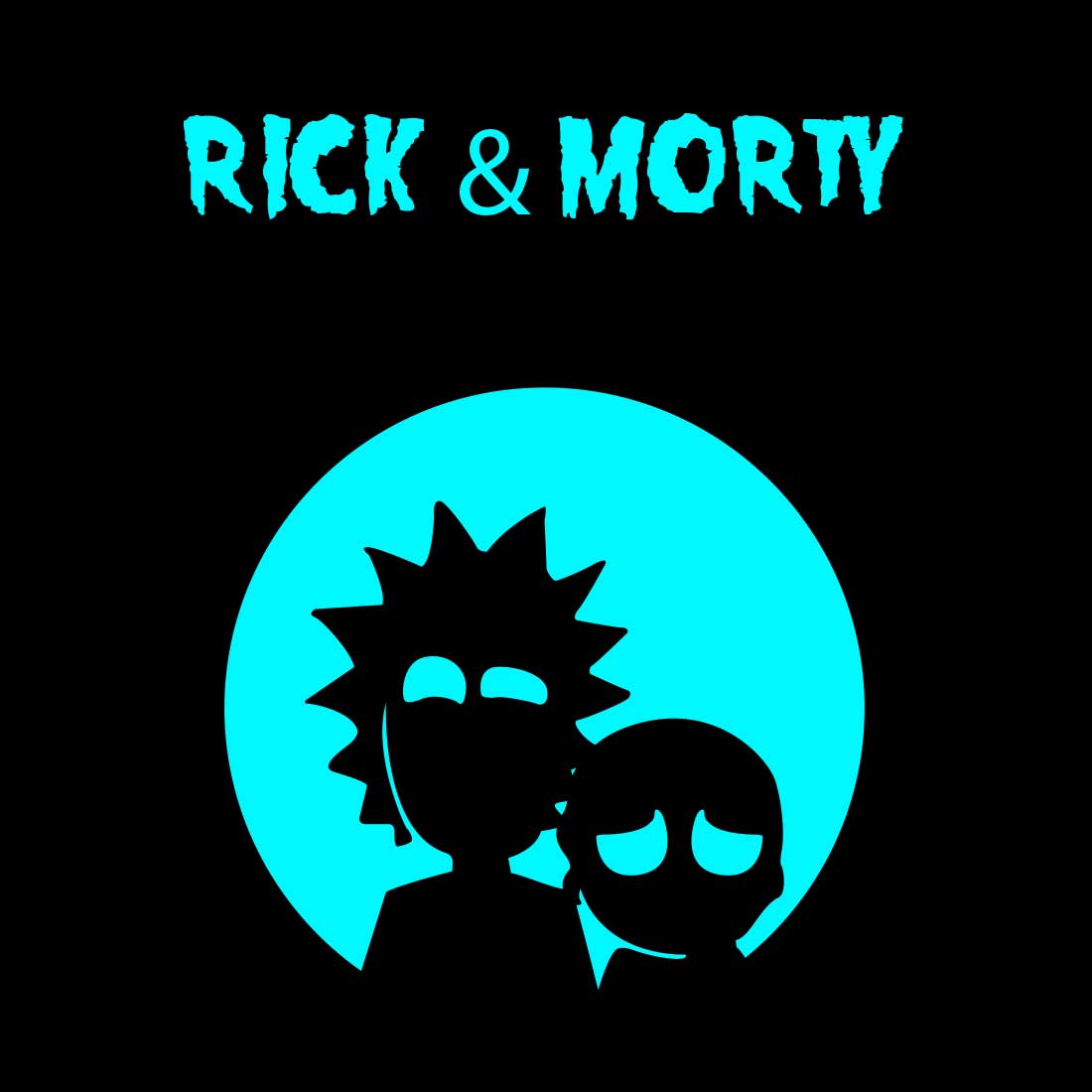 Rick And Morty Design Maroon Black Men T-Shirt