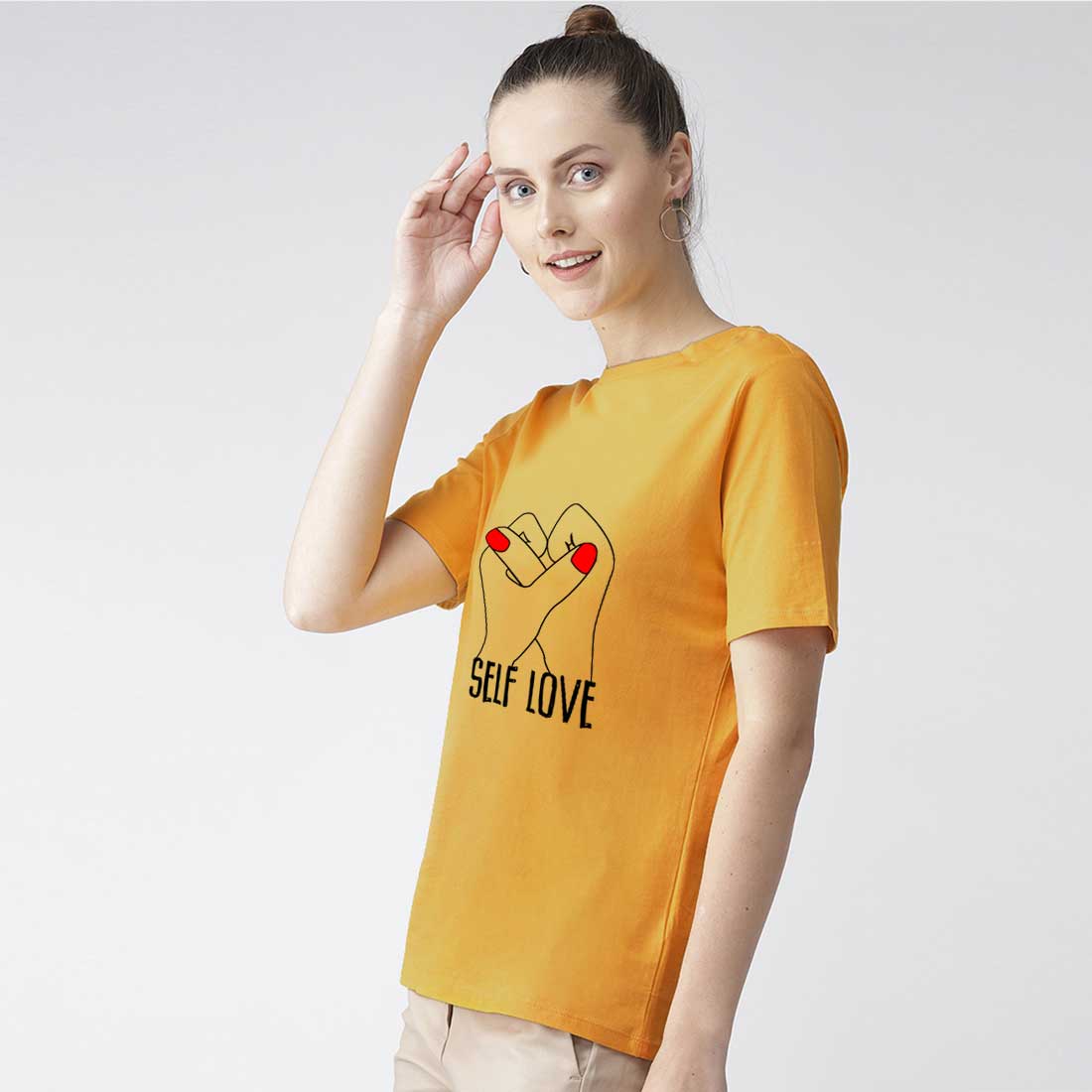 Self Love Mustard Women T-Shirt