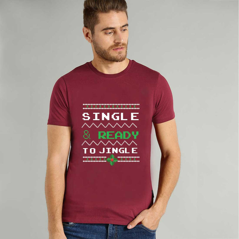 Single Ready To Jingle  Men T-Shirt