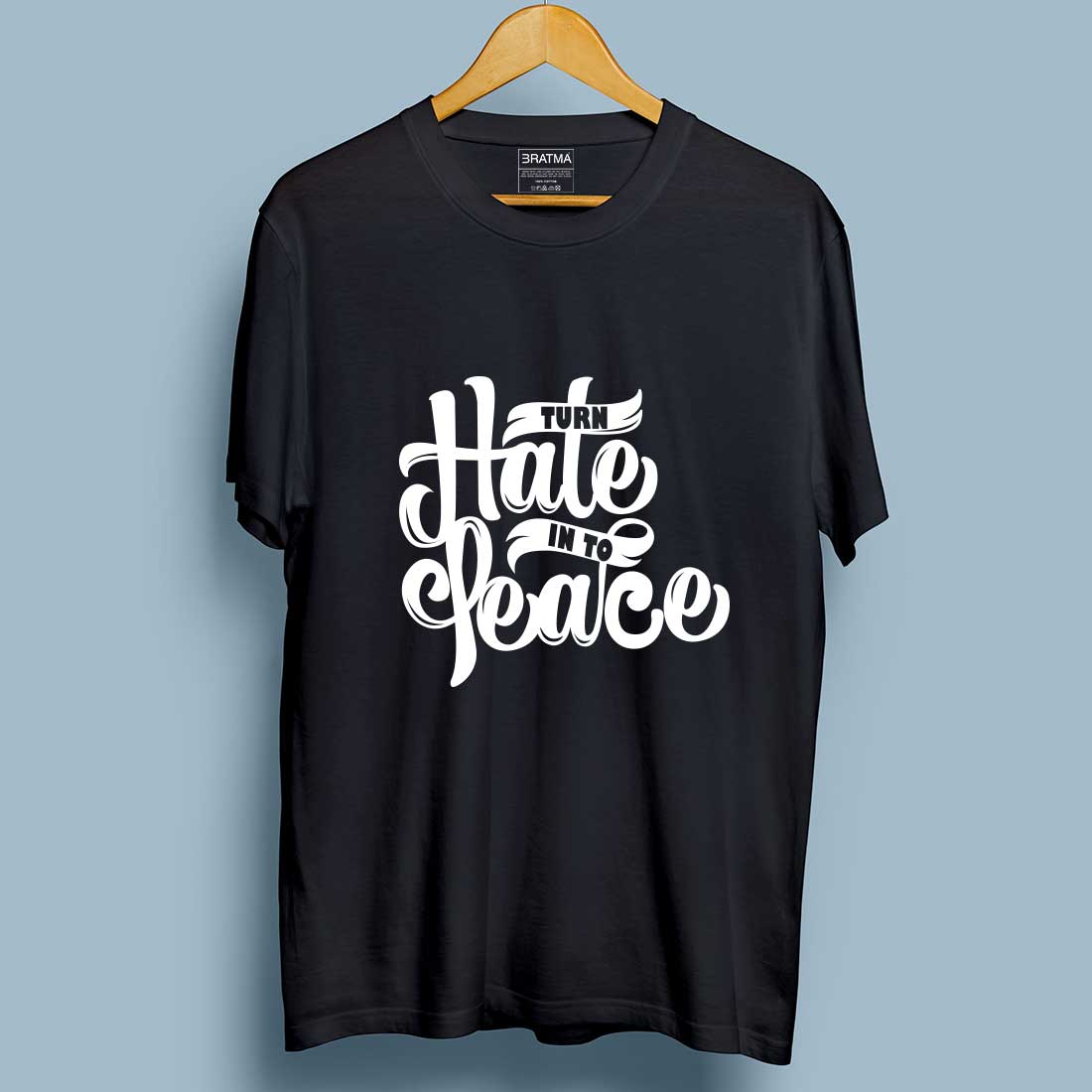 Turn Hate Into Peace Black Women T-Shirt