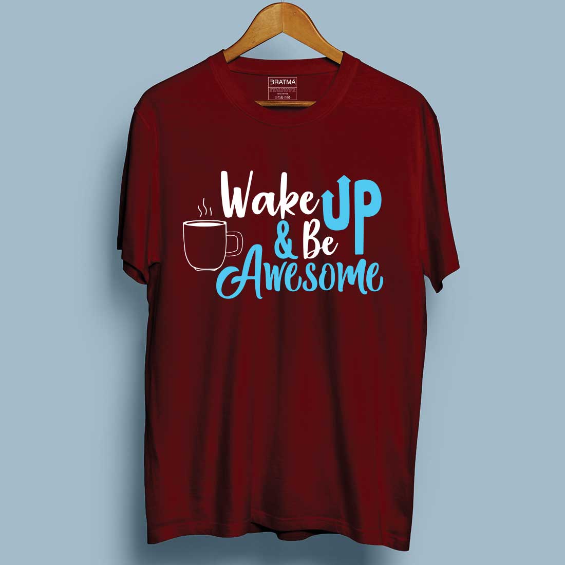 Wake Up Maroon Women T-Shirt