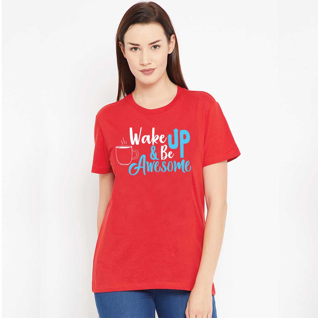 Wake Up Red Women T-Shirt