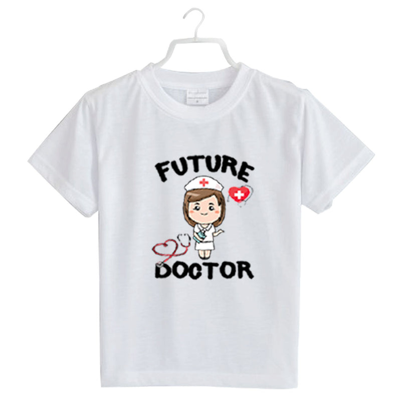 Future Doctor Printed Girls T-Shirt